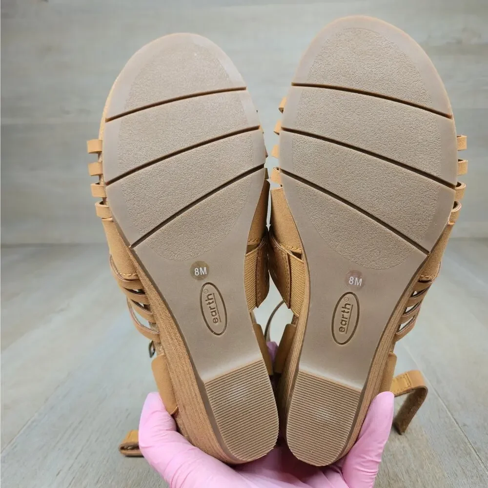 Earth Hattie3 Women's Wedge Sandal Size 8 NEW